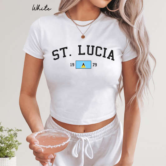 St Lucia Y2K  Women's Baby Tee