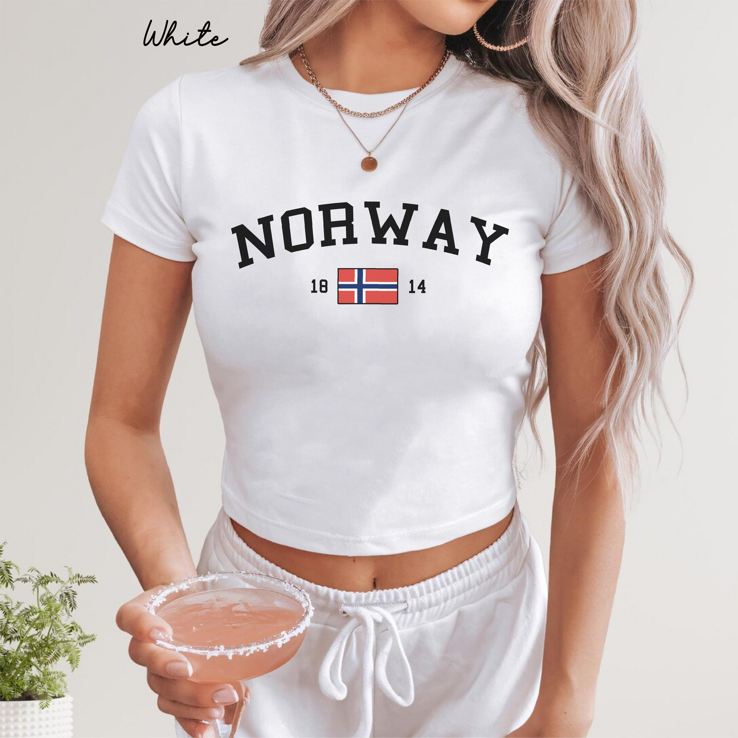 Norway Y2K Women's Baby Tee