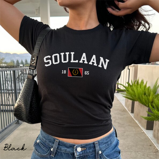 Soulaan Y2K Women's Baby Tee,