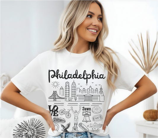 Philadelphia Landmarks t-shirt Comfort Colors®