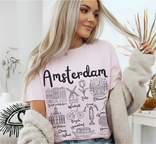 Amsterdam Landmarks t-shirt Comfort Colors®