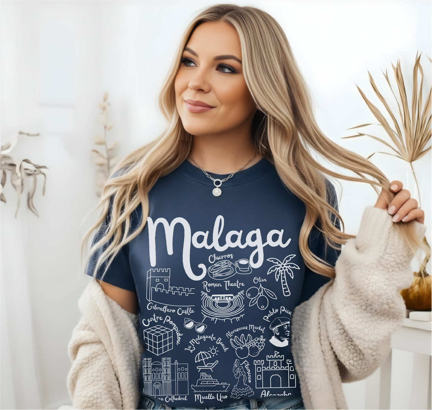 Malaga Landmarks t-shirt Comfort Colors