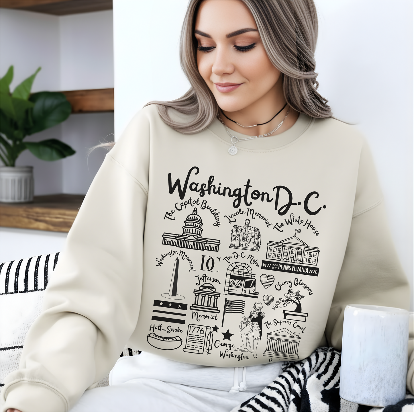 Washington D.C. Landmarks Sweatshirt
