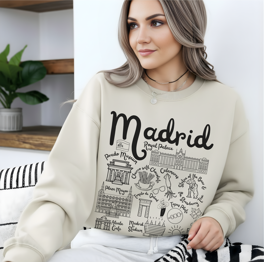 Madrid Landmarks Sweatshirt