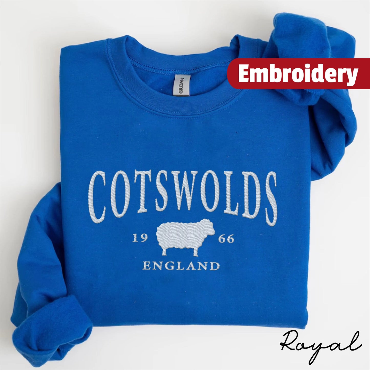 Cotswolds embroidery sweatshirt crewneck