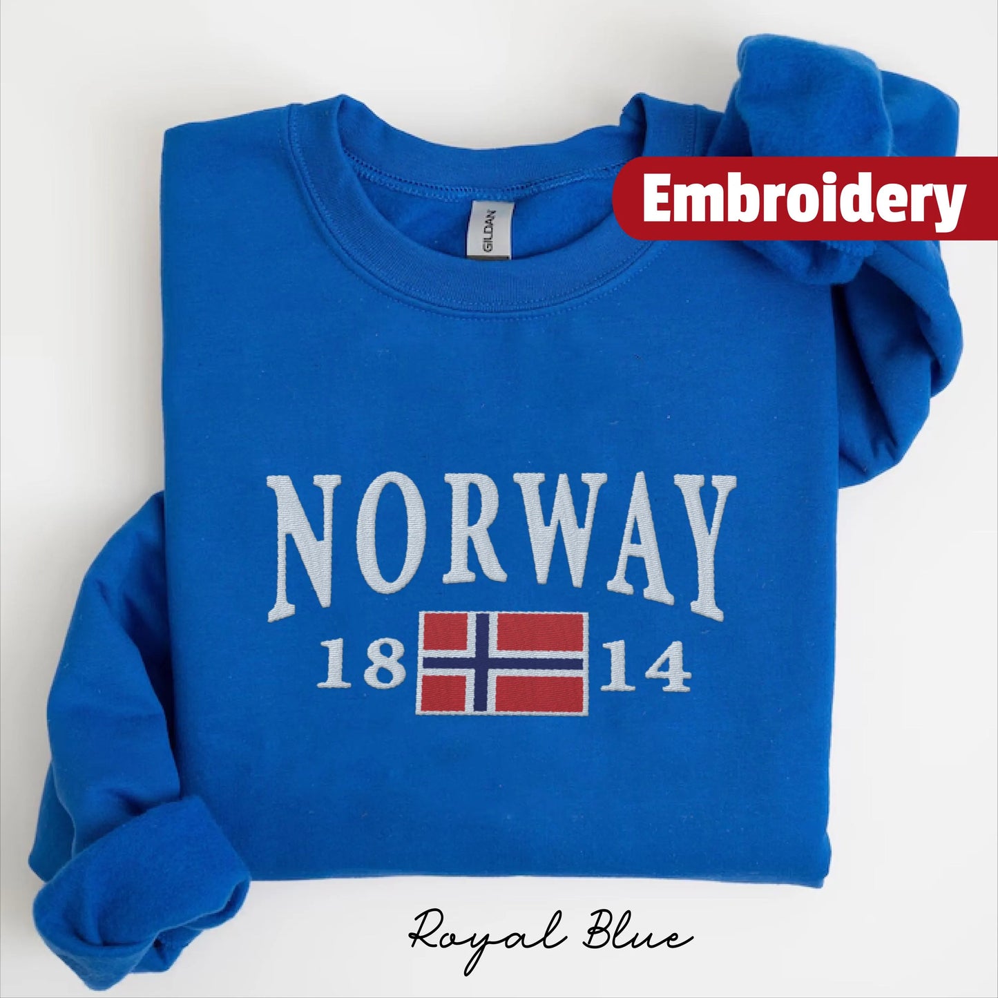 Norway embroidered sweatshirt crewneck