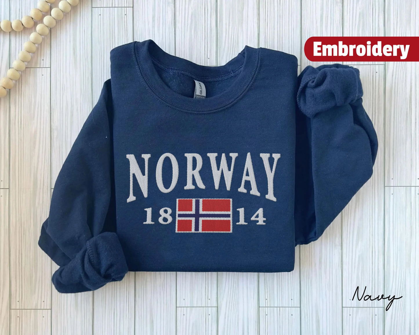 Norway embroidered sweatshirt crewneck