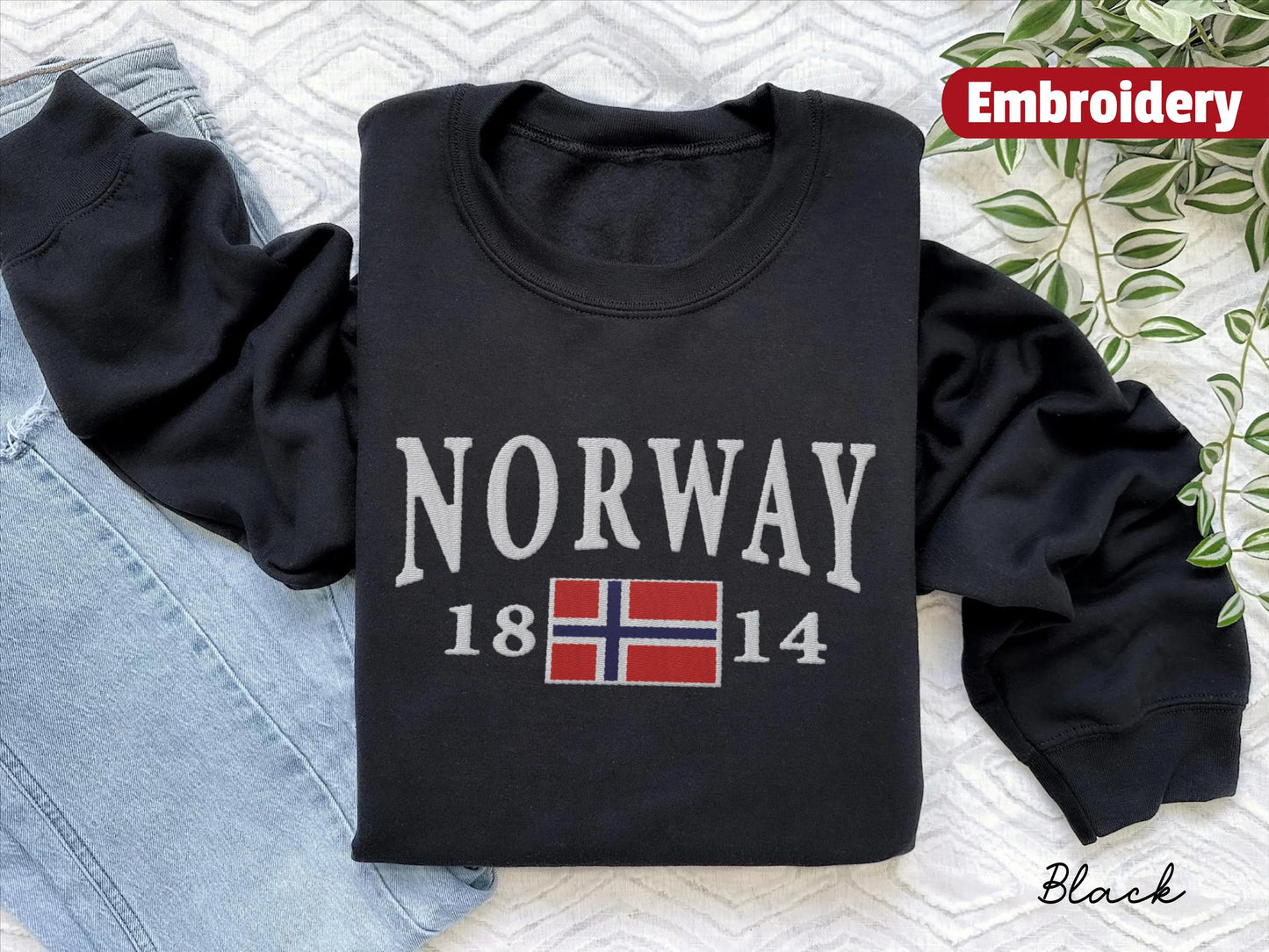 Norway embroidered sweatshirt crewneck