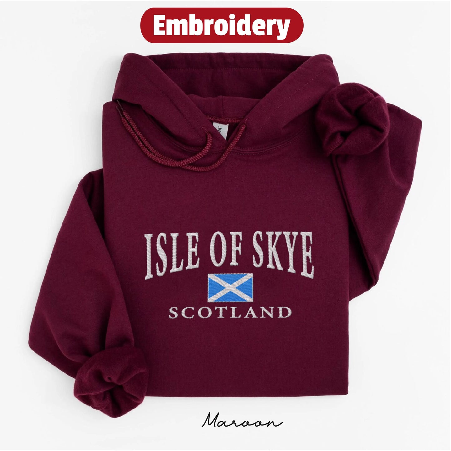 Isle of Skye embroidery hoodie