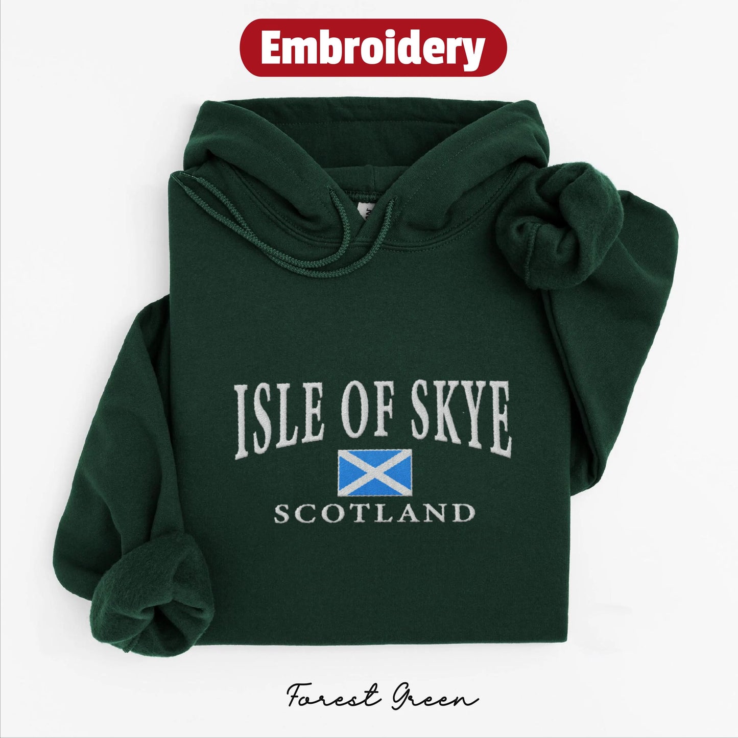 Isle of Skye embroidery hoodie