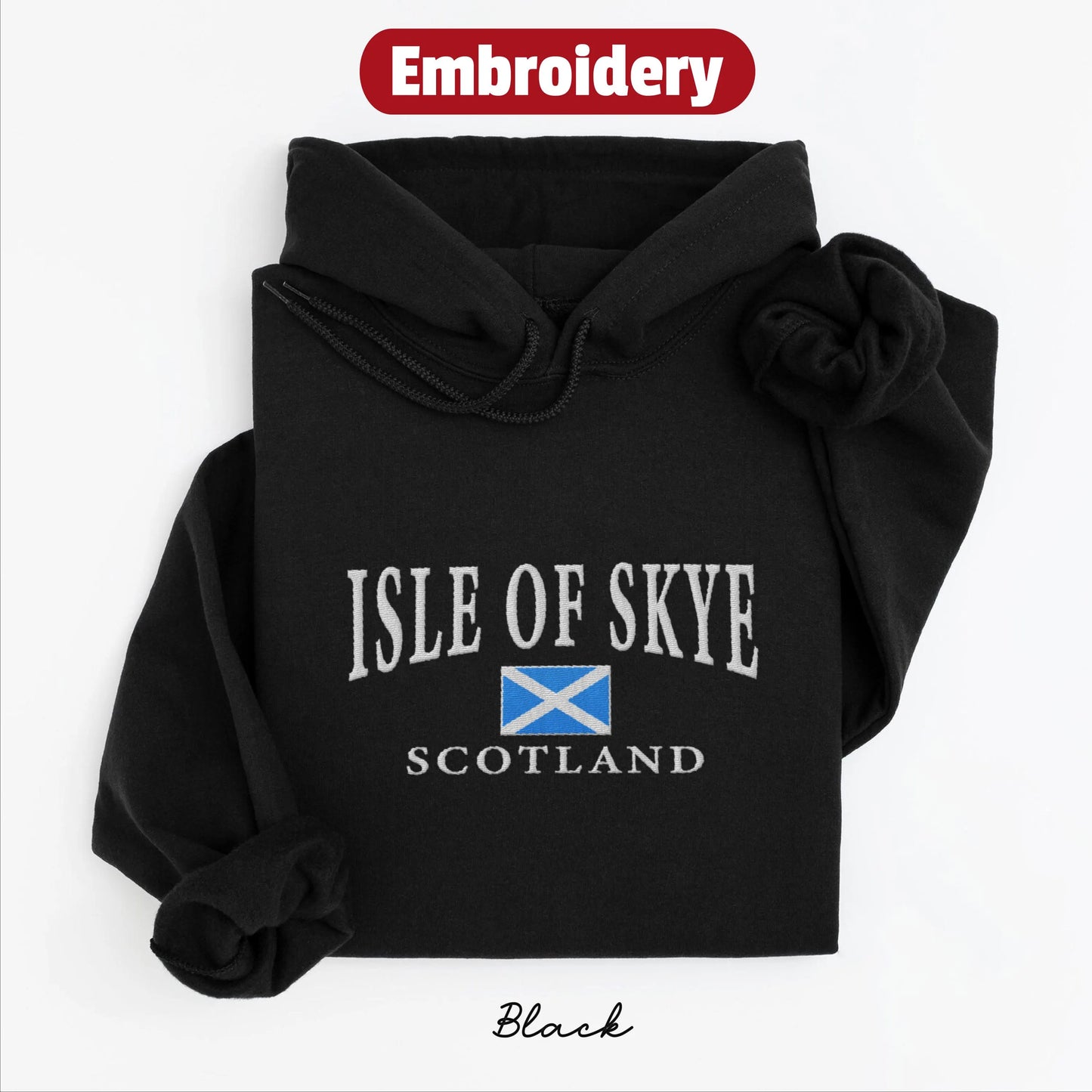 Isle of Skye embroidery hoodie