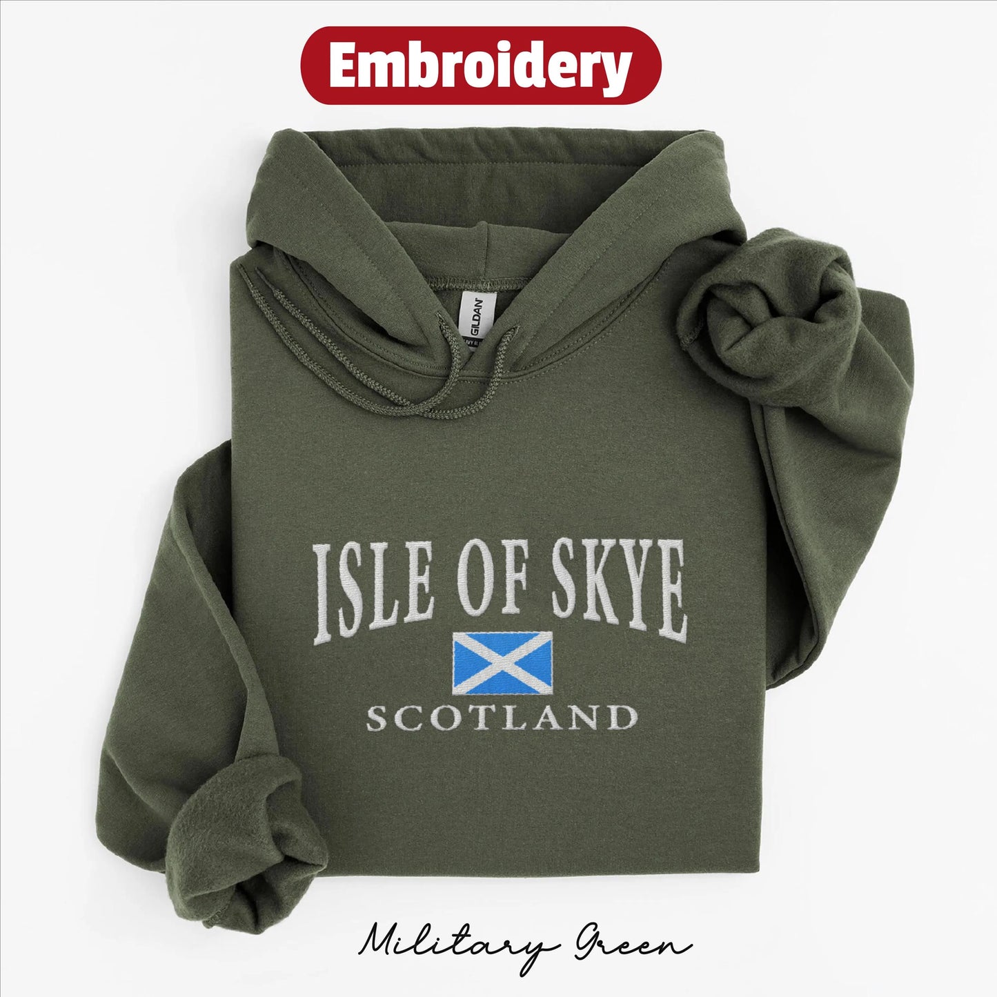 Isle of Skye embroidery hoodie
