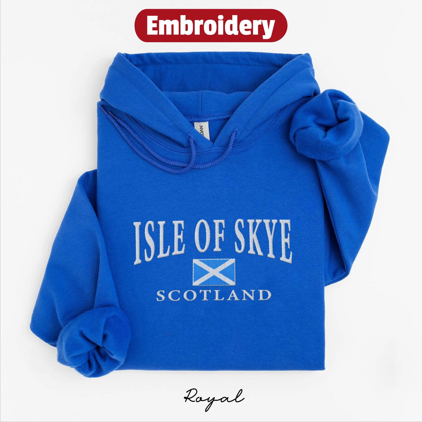 Isle of Skye embroidery hoodie