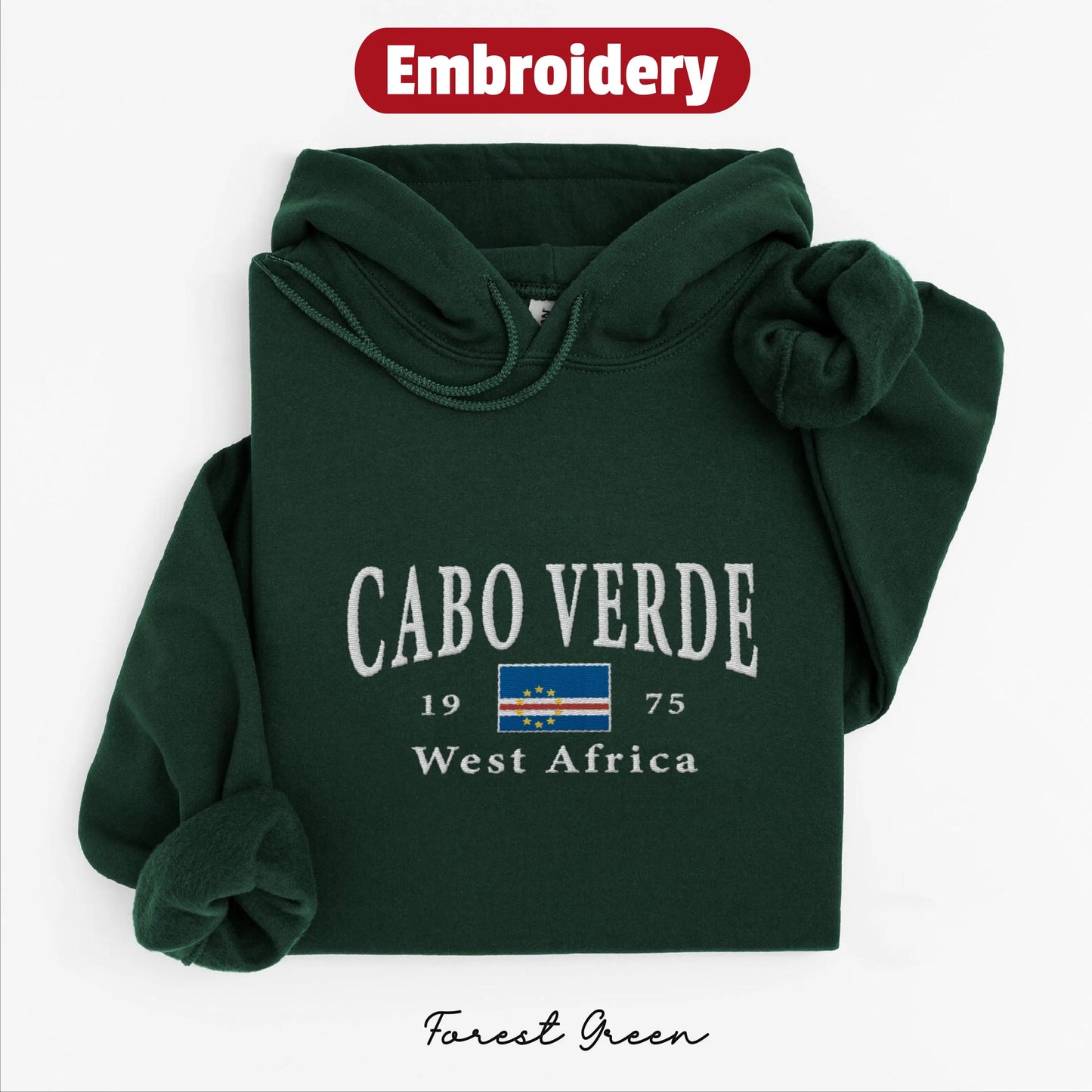 Cabo Verde embroidery hoodie