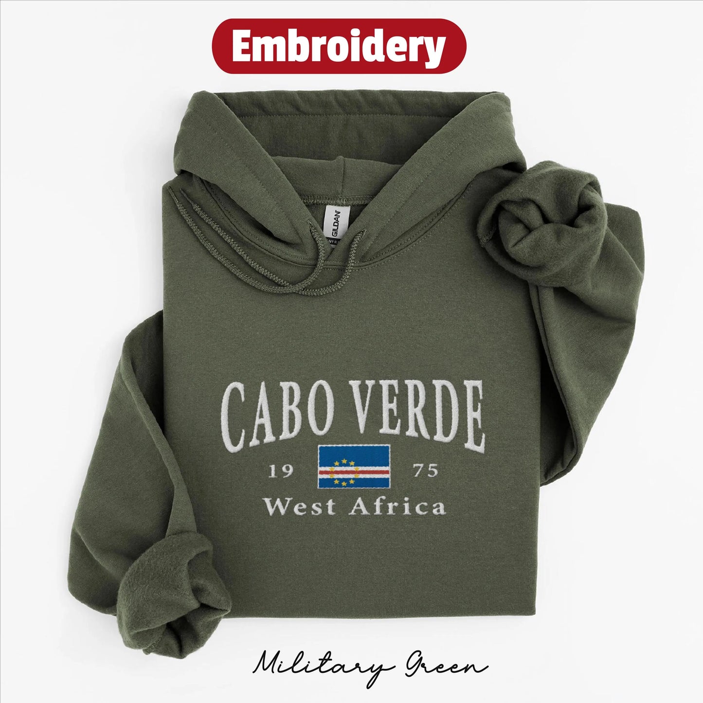 Cabo Verde embroidery hoodie