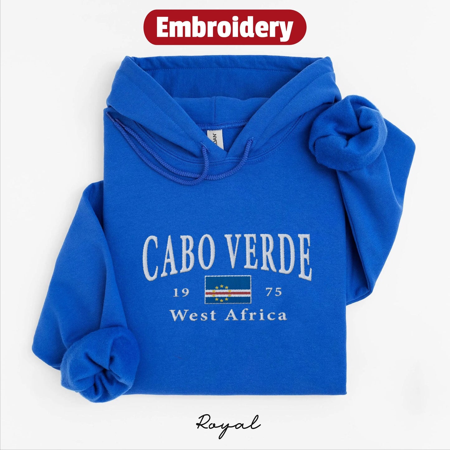 Cabo Verde embroidery hoodie