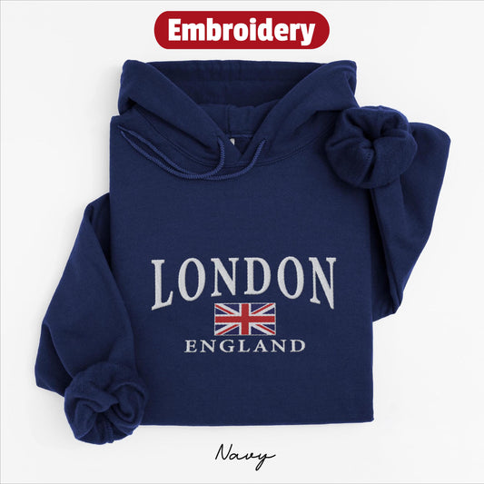 London embroidery hoodie