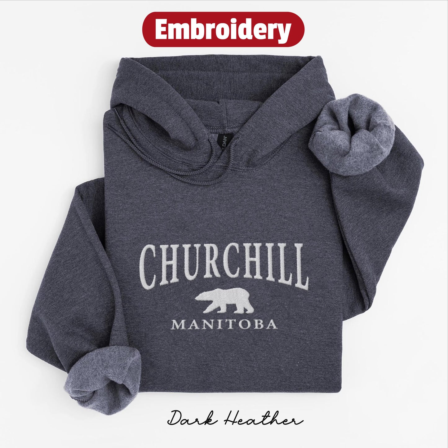 Churchill embroidery hoodie