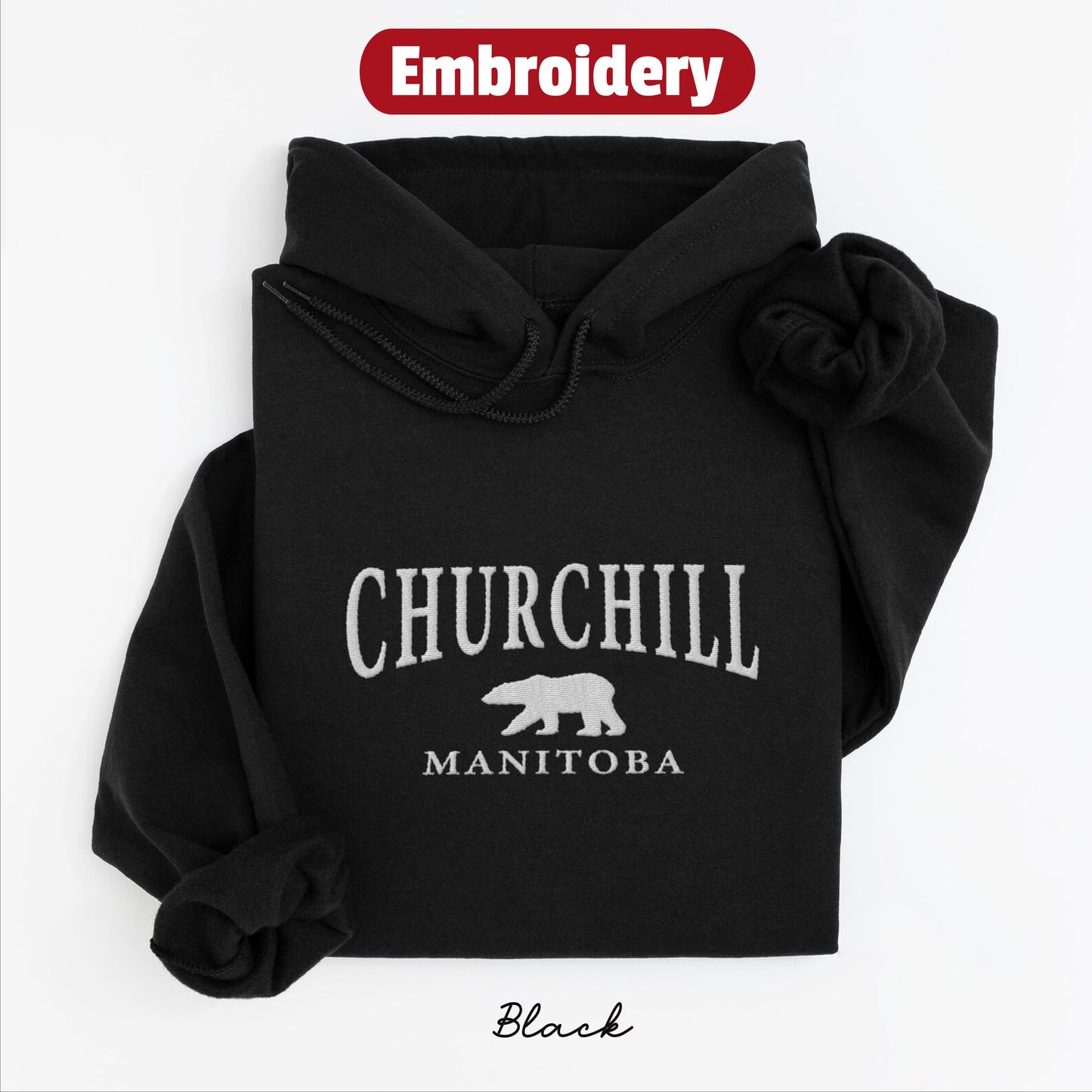 Churchill embroidery hoodie