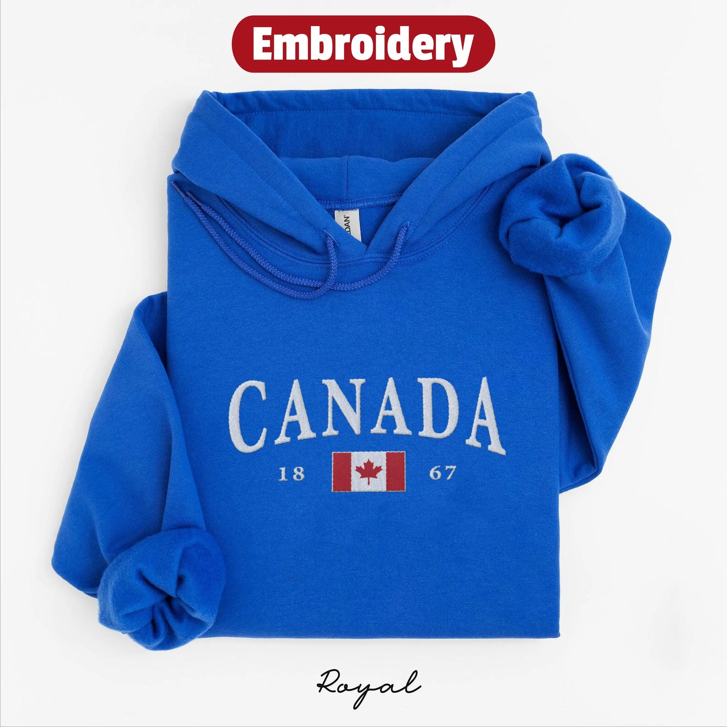 Canada embroidery hoodie