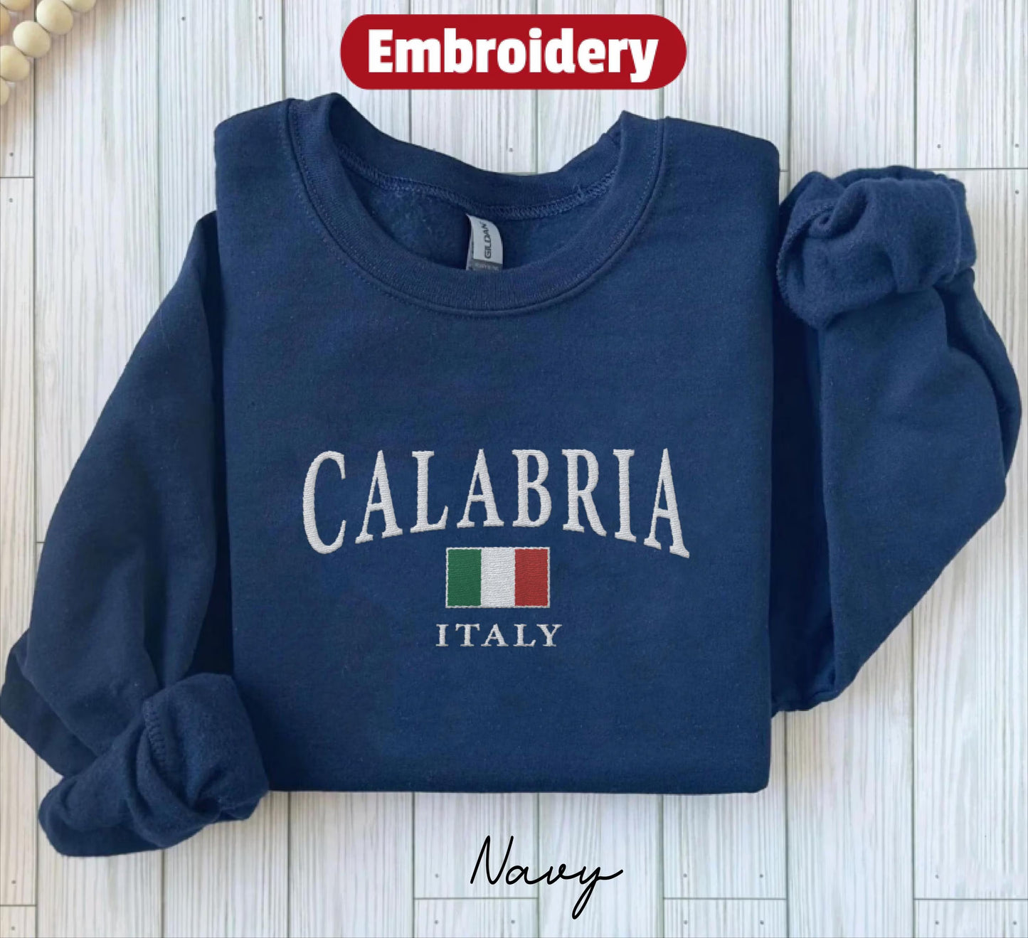 Calabria embroidered sweatshirt crewneck