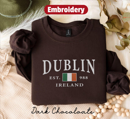 Dublin embroidered sweatshirt crewneck