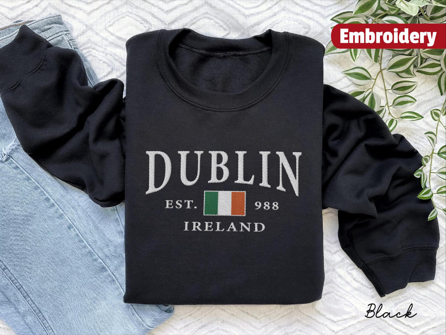 Dublin embroidered sweatshirt crewneck