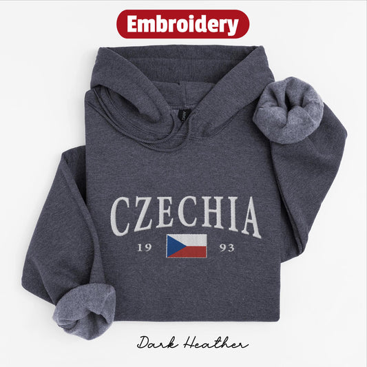 Czechia embroidered hoodie