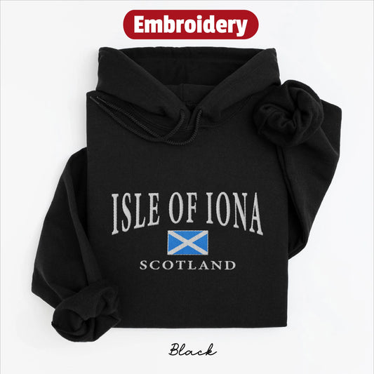 Isle of Iona embroidered hoodie
