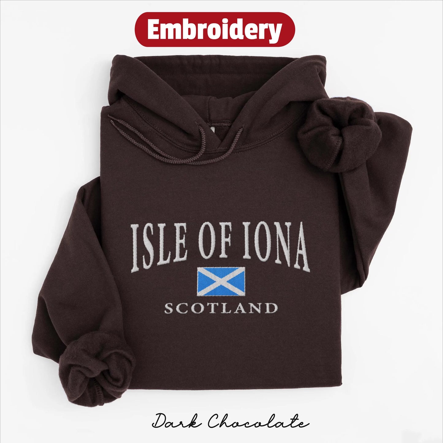 Isle of Iona embroidered hoodie