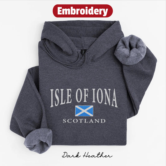 Isle of Iona embroidered hoodie
