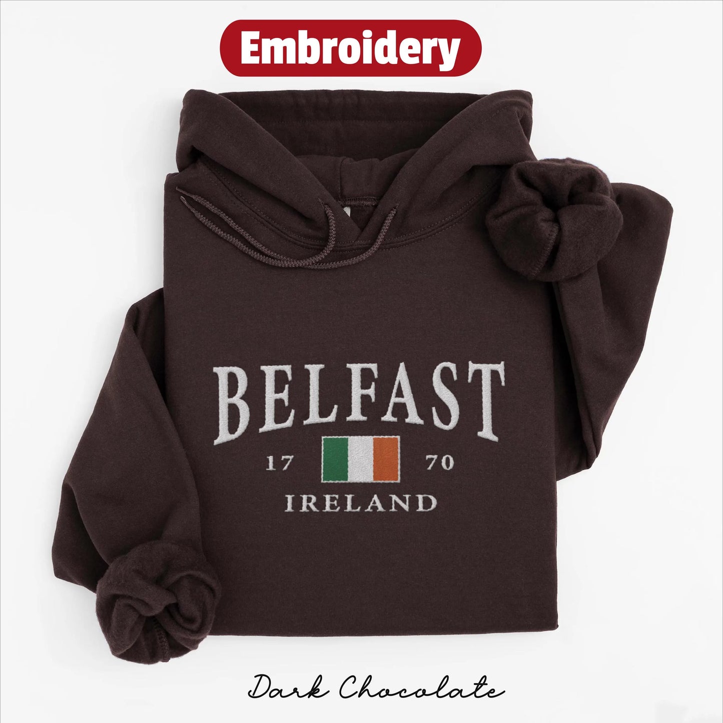 Belfast embroidered hoodie