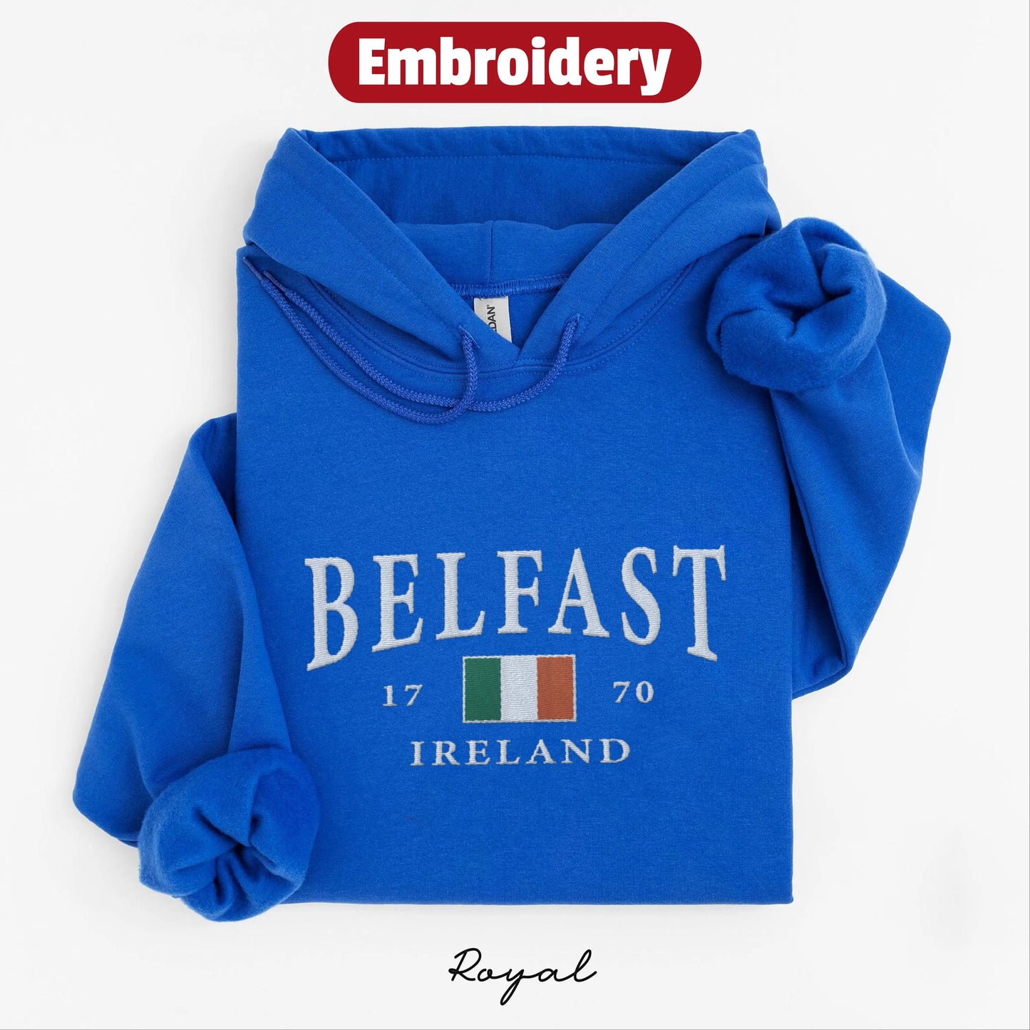 Belfast embroidered hoodie