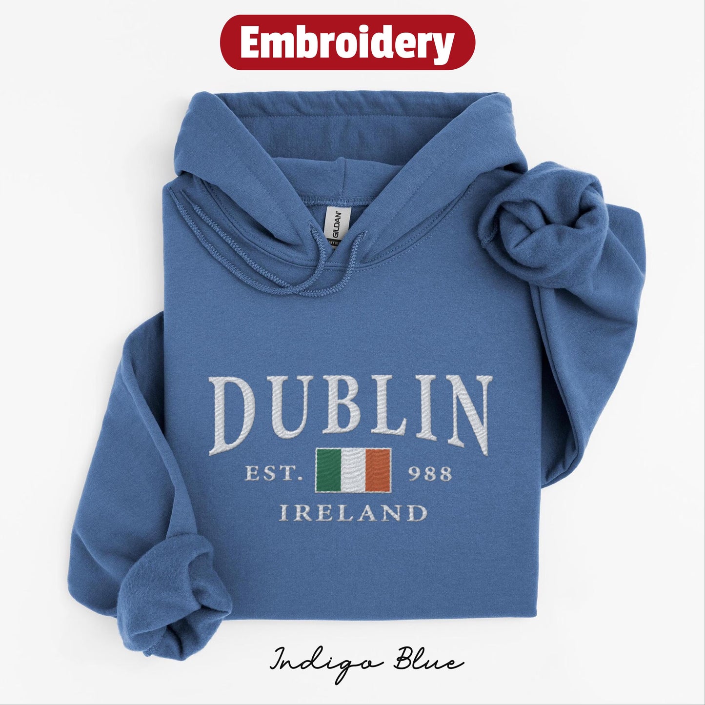 Dublin embroidered hoodie