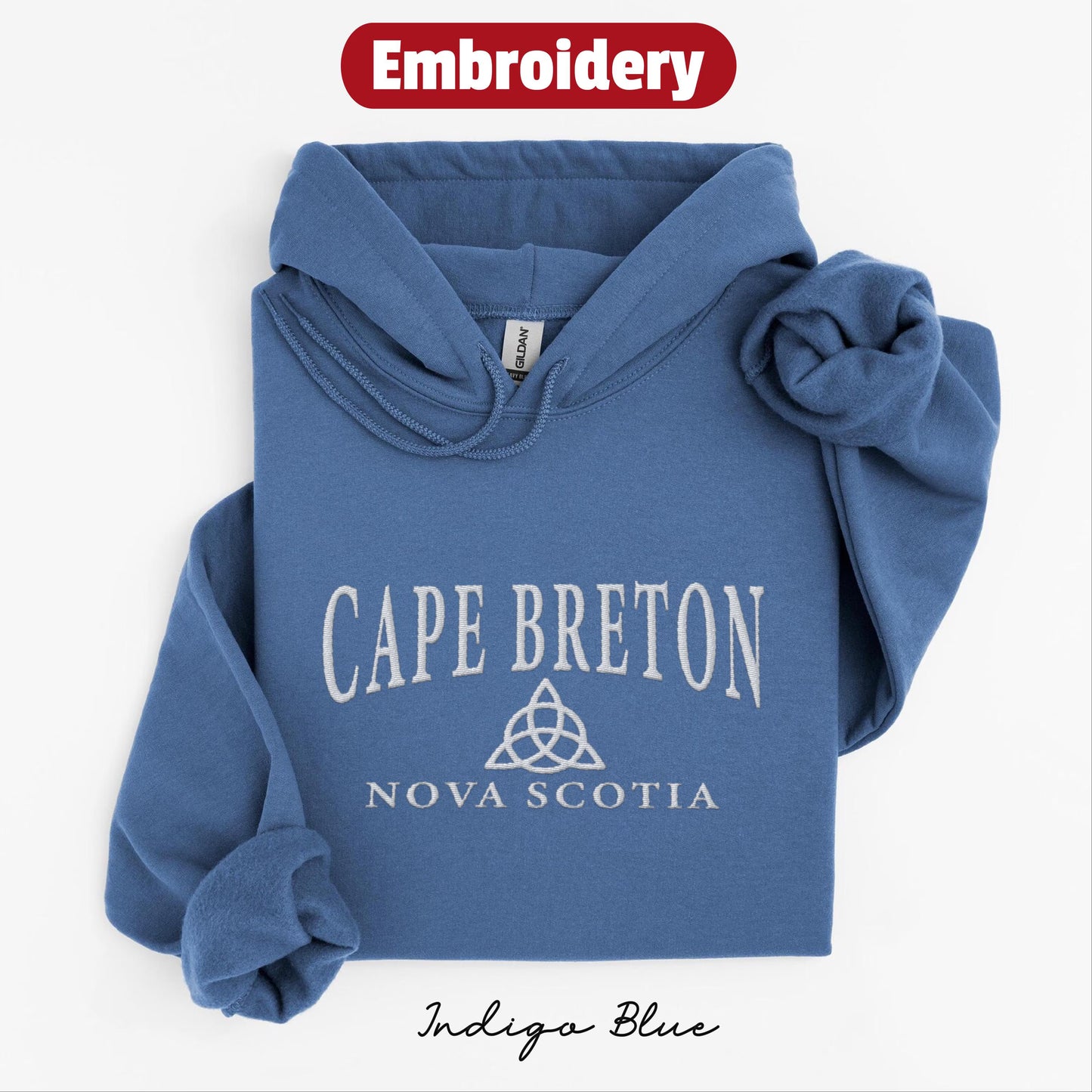 Cape Breton embroidered hoodie