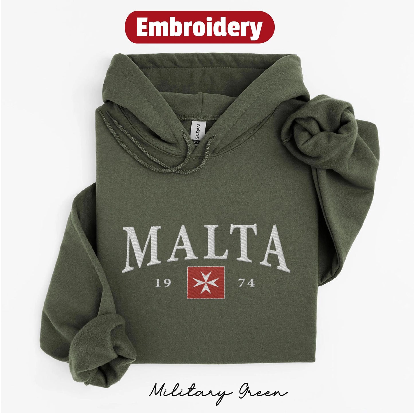 Malta embroidered hoodie