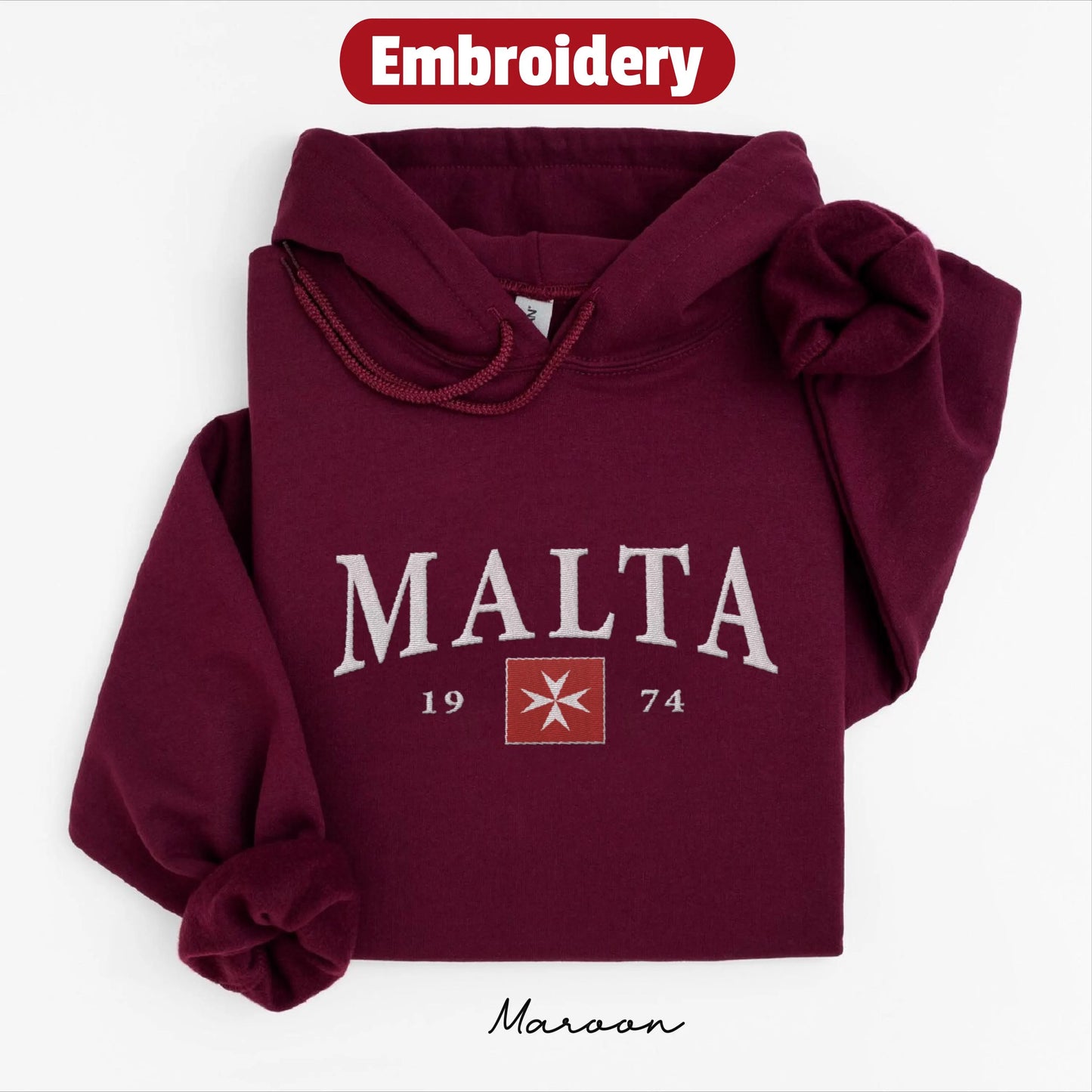 Malta embroidered hoodie