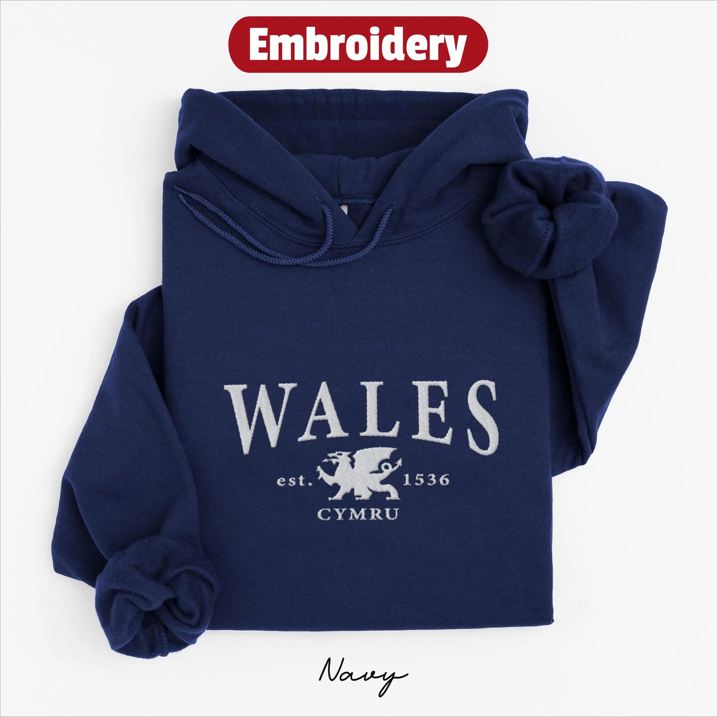 Wales embroidery hoodie