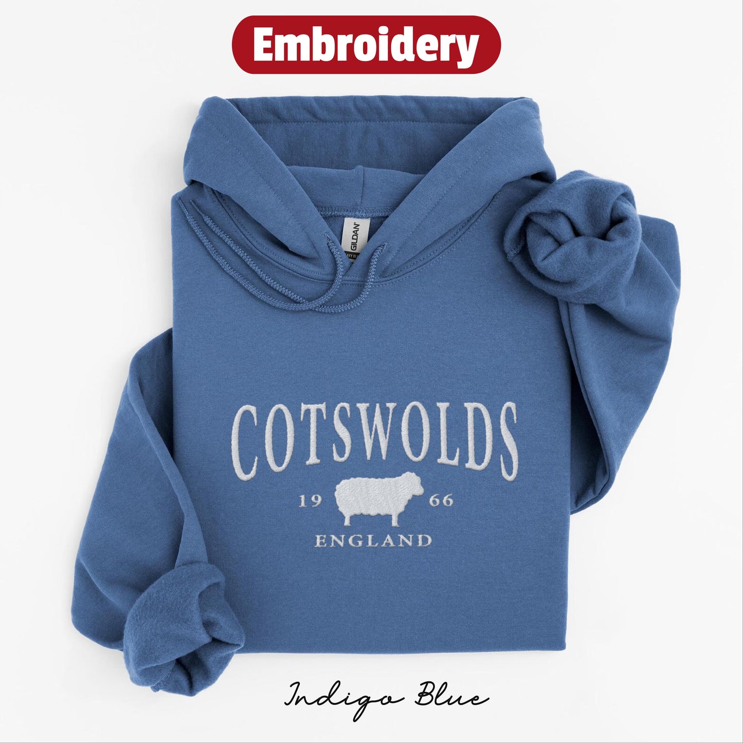 Cotswolds embroidery hoodie