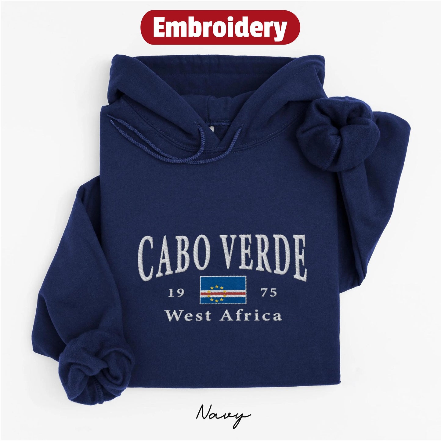 Cabo Verde embroidery hoodie