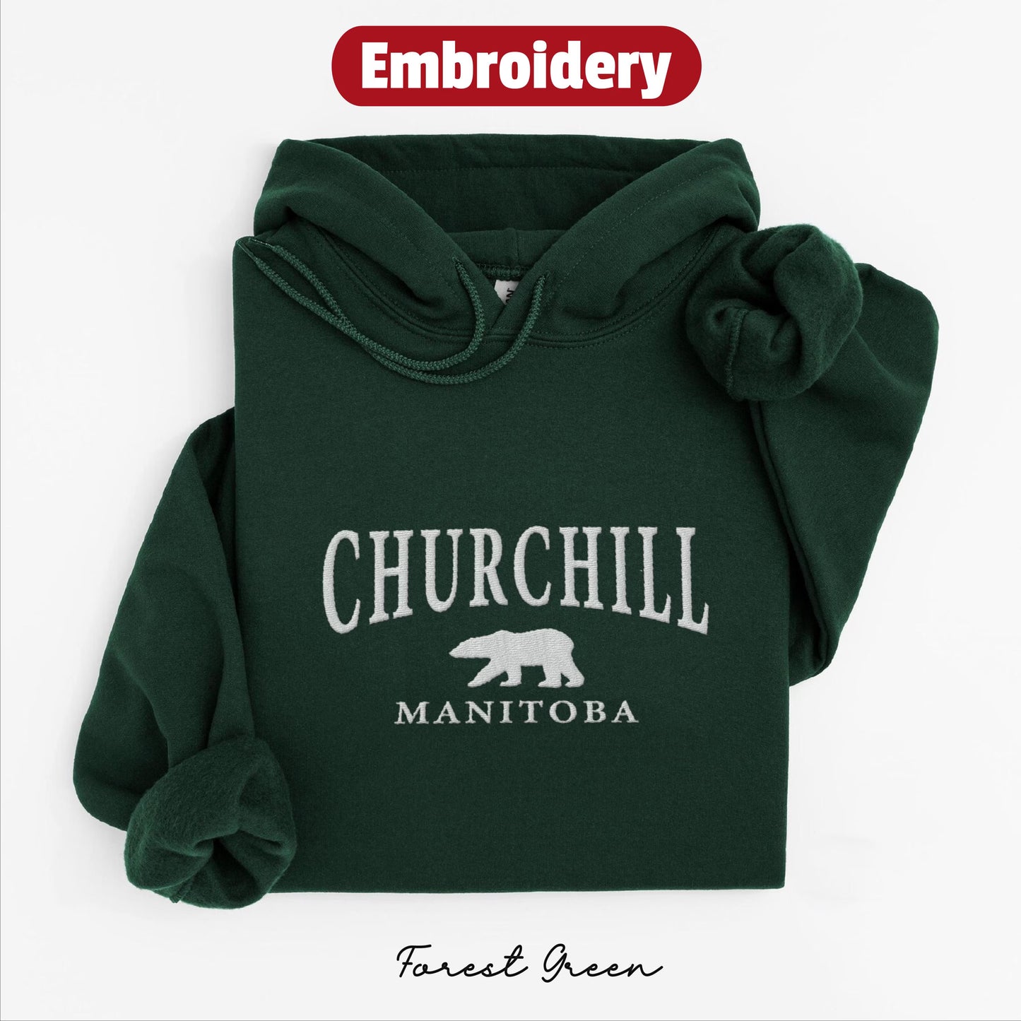 Churchill embroidery hoodie
