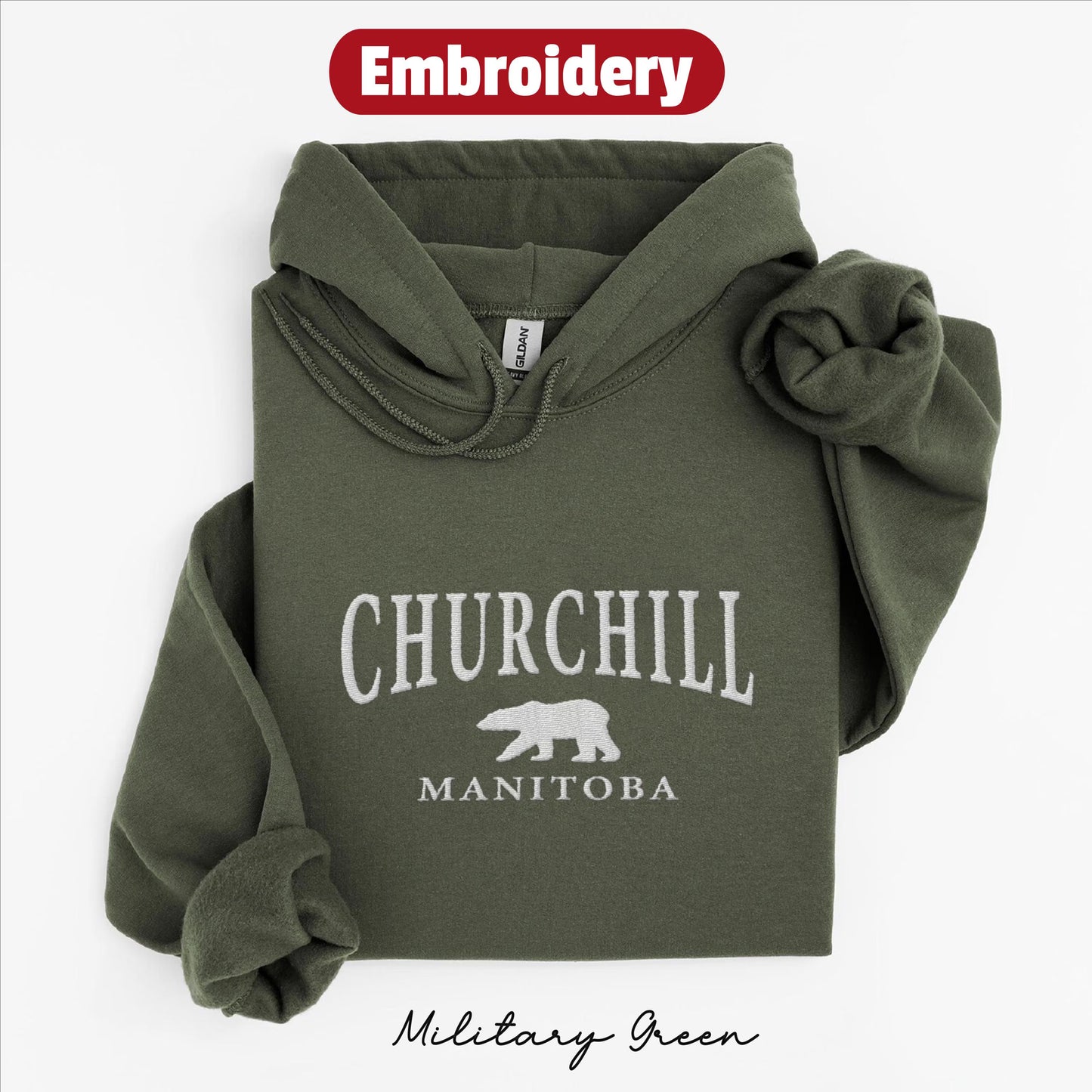 Churchill embroidery hoodie