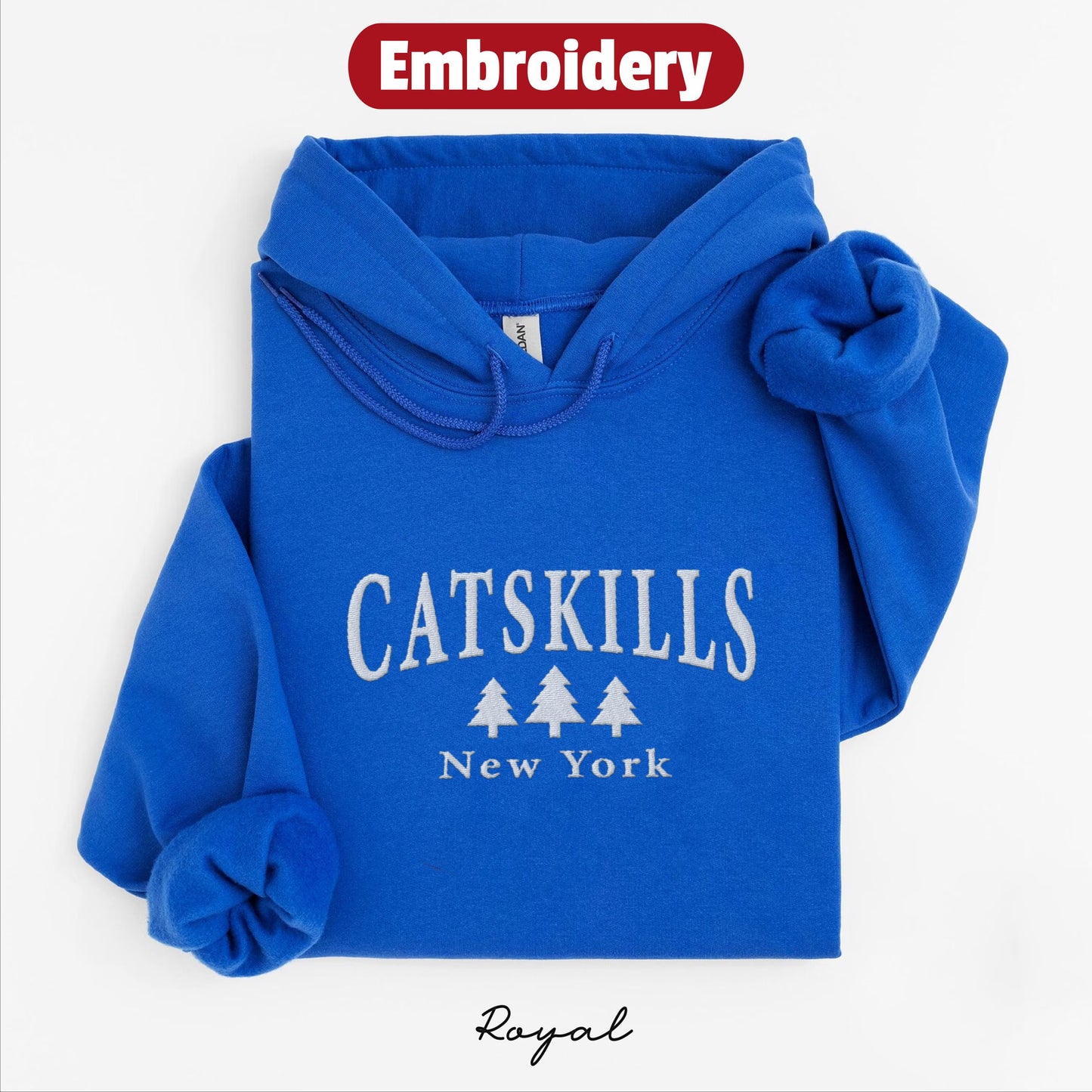 Catskills embroidery hoodie