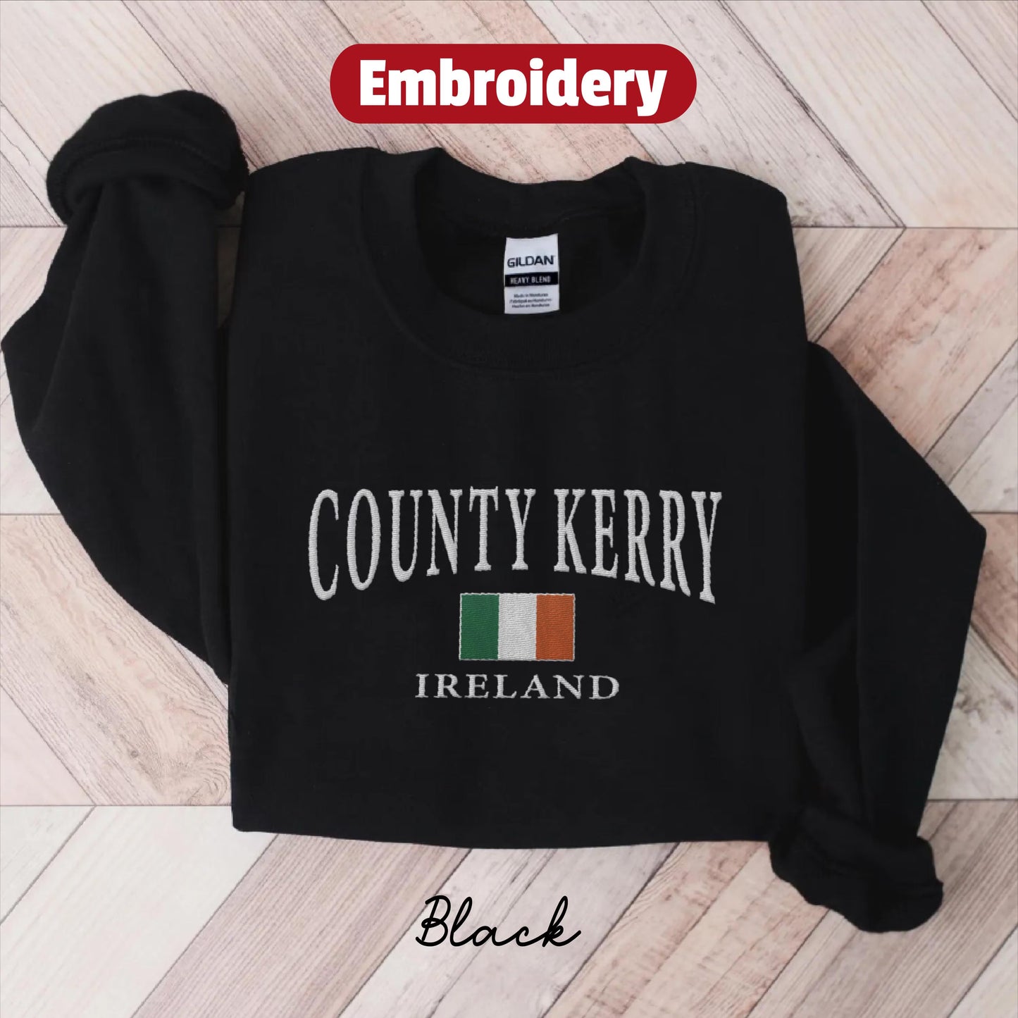 County Kerry embroidered sweatshirt crewneck