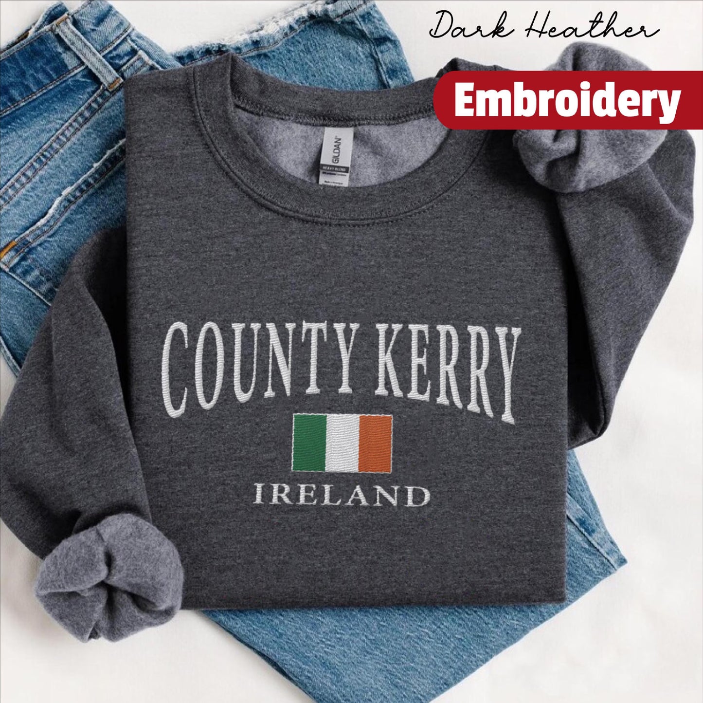 County Kerry embroidered sweatshirt crewneck