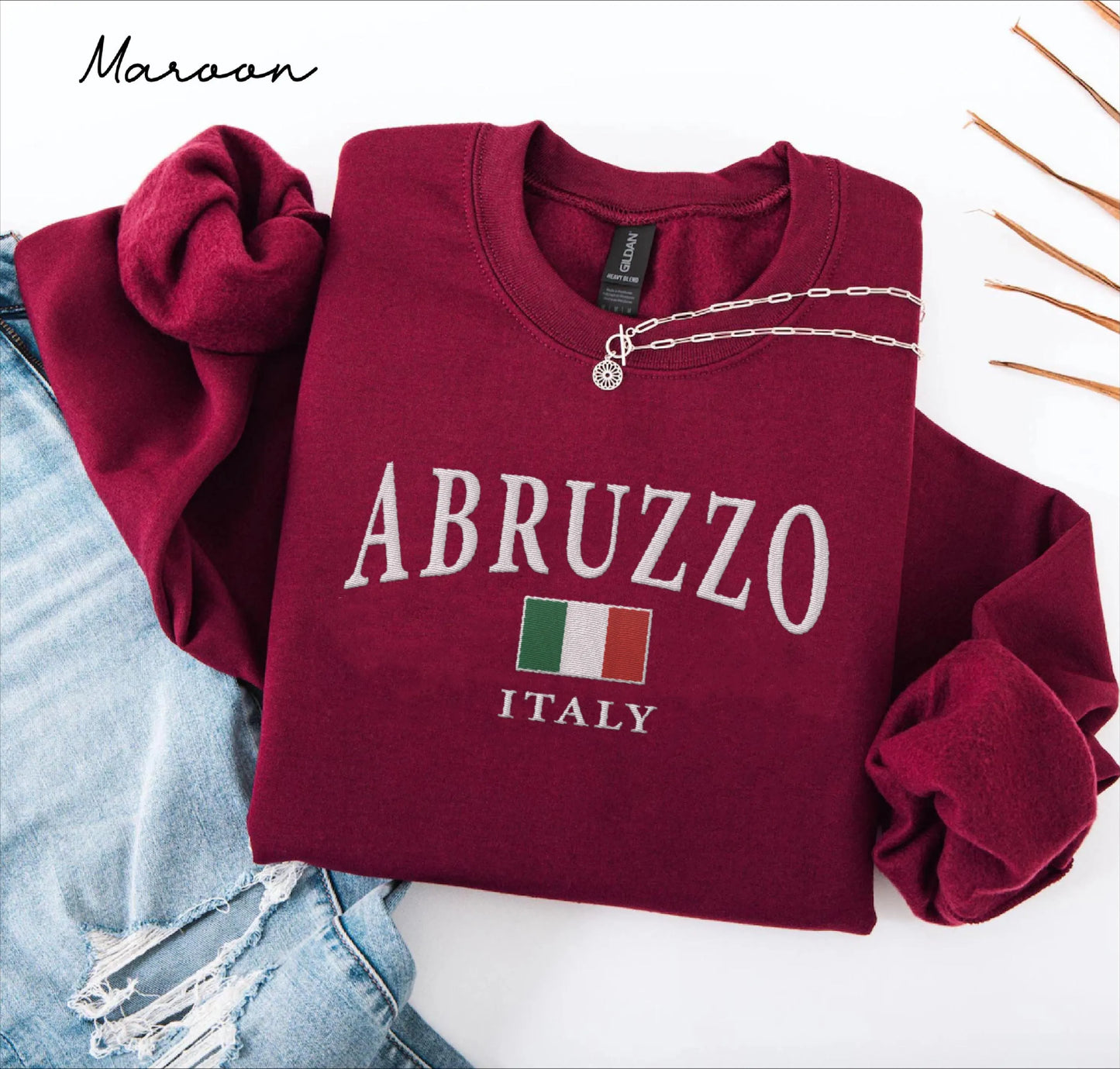Abruzzo embroidered sweatshirt crewneck