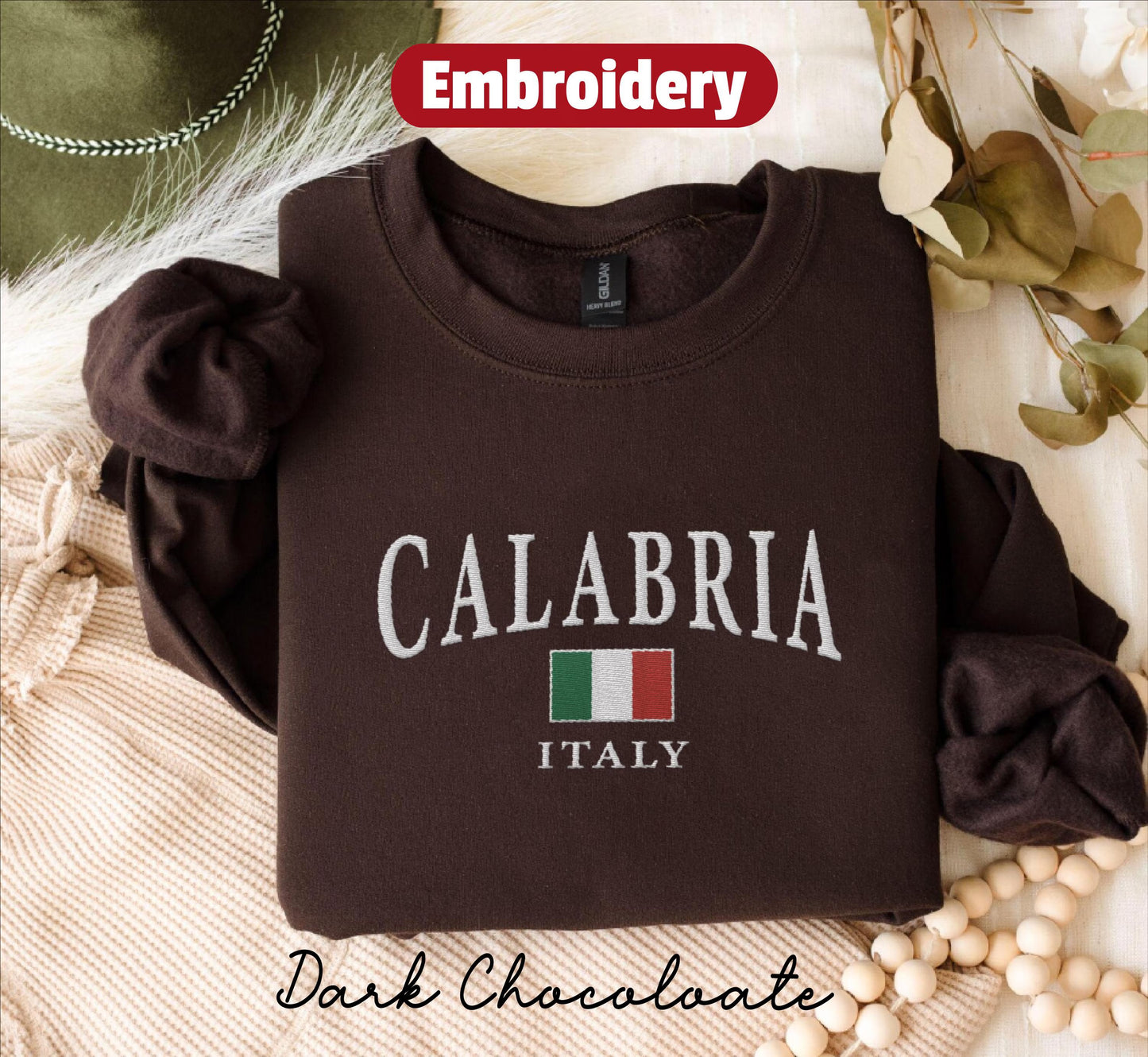 Calabria embroidered sweatshirt crewneck
