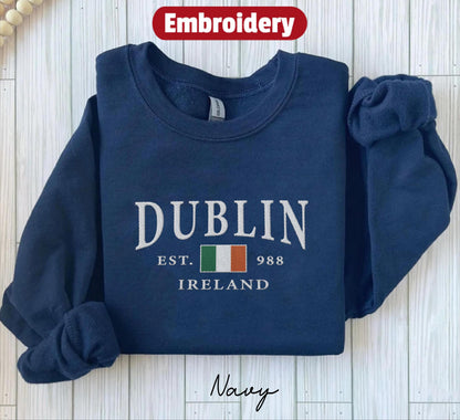 Dublin embroidered sweatshirt crewneck
