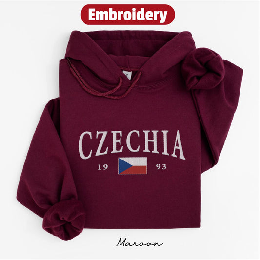 Czechia embroidered hoodie