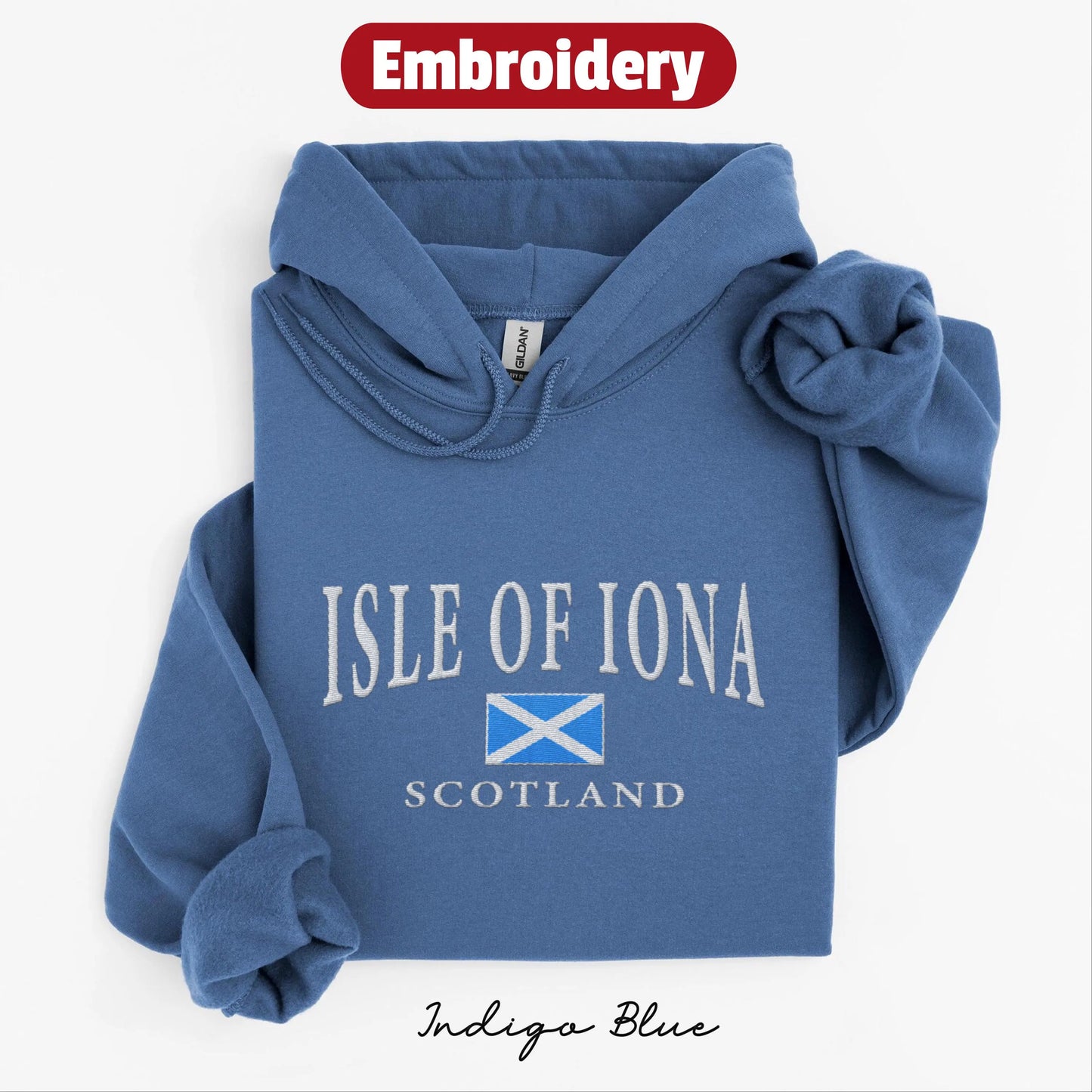 Isle of Iona embroidered hoodie